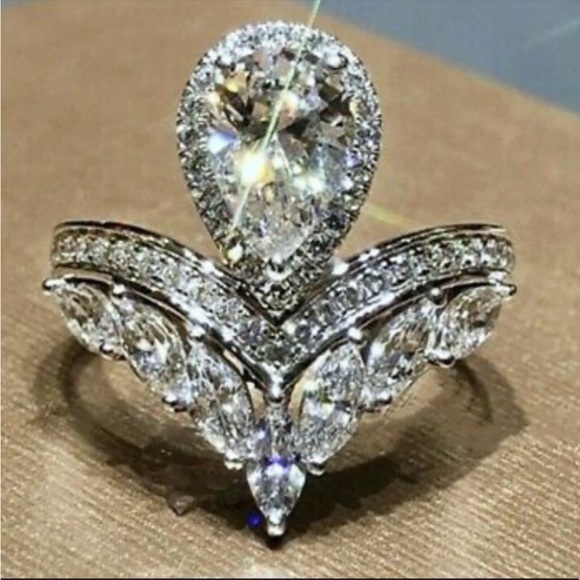 NEW Unique 925 Sterling silver Diamond 💎 Ring - Picture 7 of 10